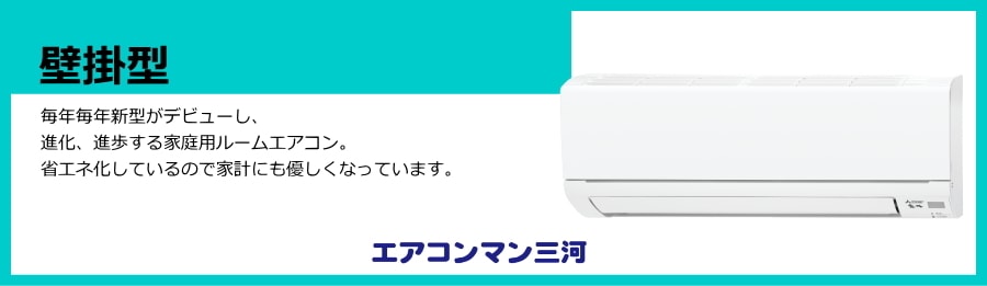 壁掛形エアコン説明